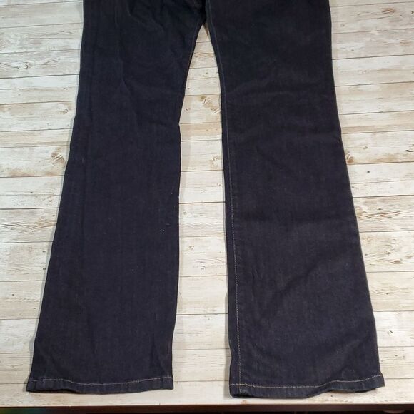 Joe's Curvy Mini Boot Cut Mid Rise Jeans Size 30 Everleight Dark Wash Skinny Leg - Picture 6 of 13